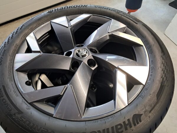 Originele Skoda Kodiaq 57H601025A HA7 lichtmetalen velgen 19inch met Hankook zomerbanden